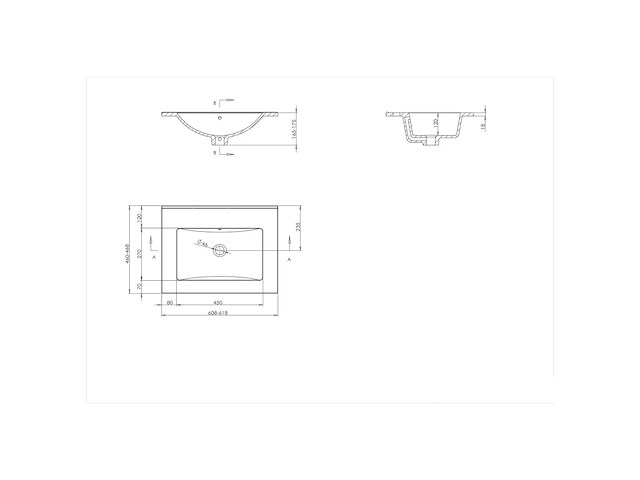 Elberti - wastafel 60 cm - afbeelding 6 van  7
