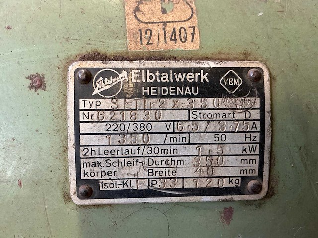 Elbtalwerk werkbankslijpmachine - afbeelding 5 van  5