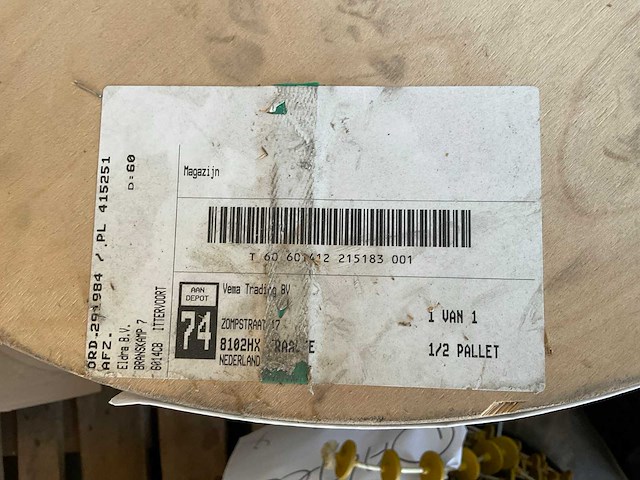 Eldra voerkabel op haspel (3x) - afbeelding 2 van  5