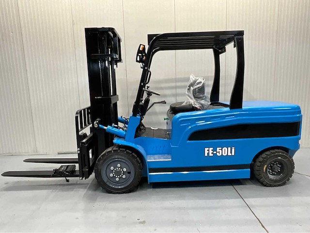 Electric forklift fe-50li - vorkheftruck triplex - freelift - sideshift -4,8m - 2026 - o uur - afbeelding 3 van  7
