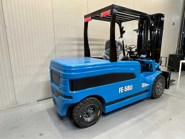 Electric forklift fe-50li - vorkheftruck triplex - freelift - sideshift -4,8m - 2026 - o uur - afbeelding 5 van  7