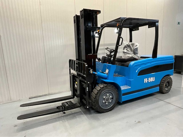 Electric forklift fe-50li - vorkheftruck triplex - freelift - sideshift -lithium 400ah -4,8m - 2026 - o uur - afbeelding 1 van  17