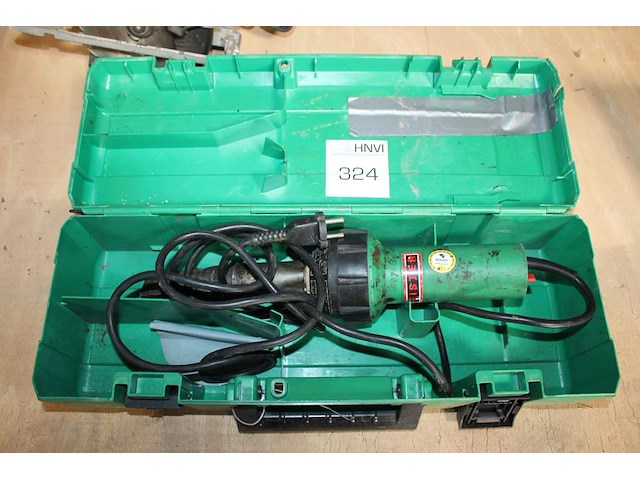 Electrische bouwfohn leister in kunststofkoffer. - afbeelding 1 van  3