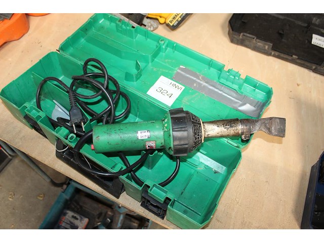 Electrische bouwfohn leister in kunststofkoffer. - afbeelding 2 van  3