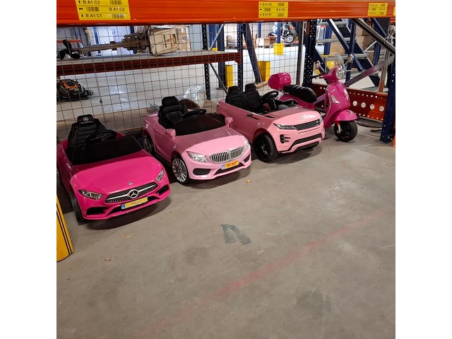 Electrische kinderauto's / brommer, meerdere, roze - afbeelding 1 van  13