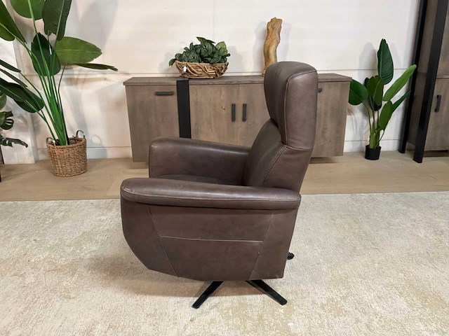 Electrische leren relax fauteuil - afbeelding 4 van  6
