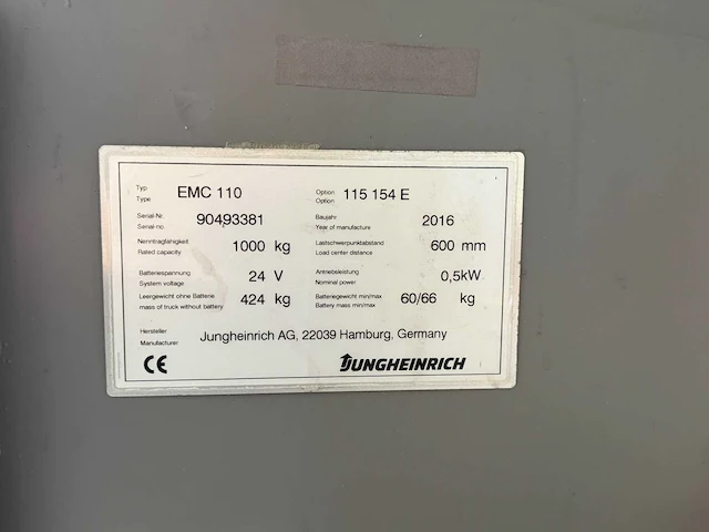 Electrische palletwagen - afbeelding 4 van  6