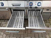 Electrolux - 4 pits fornuis + dubbel frituur + 2 koellades - bakkooklijn - afbeelding 5 van  5