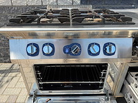 Electrolux - 4 pits fornuis + dubbel frituur + 2 koellades - bakkooklijn - afbeelding 3 van  4