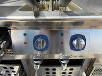 Electrolux - 4 pits fornuis + dubbel frituur + 2 koellades - bakkooklijn - afbeelding 4 van  4