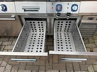 Electrolux - 4 pits fornuis + dubbel frituur + 2 koellades - bakkooklijn - afbeelding 3 van  5