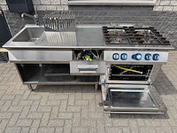 Electrolux - 4 pits fornuis + oven + spoeltafel - bakkooklijn - afbeelding 2 van  5