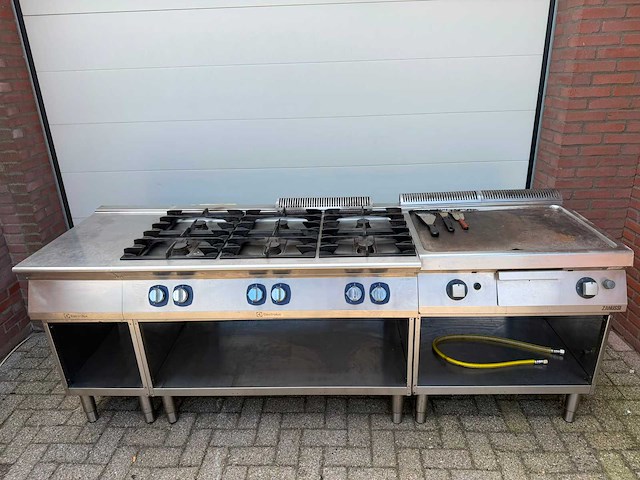 Electrolux - 6 pits fornuis + bakplaat - bakkooklijn - afbeelding 1 van  5