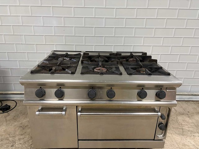 Electrolux - 6 pits rvs gasfornuis met oven - afbeelding 1 van  7