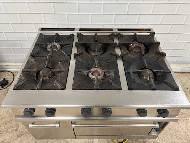 Electrolux - 6 pits rvs gasfornuis met oven - afbeelding 2 van  7