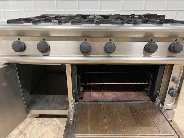 Electrolux - 6 pits rvs gasfornuis met oven - afbeelding 3 van  7