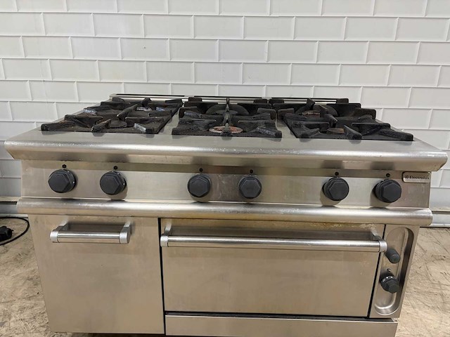 Electrolux - 6 pits rvs gasfornuis met oven - afbeelding 4 van  7