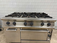 Electrolux - 6 pits rvs gasfornuis met oven - afbeelding 4 van  7