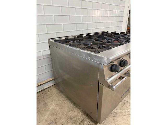 Electrolux - 6 pits rvs gasfornuis met oven - afbeelding 6 van  7