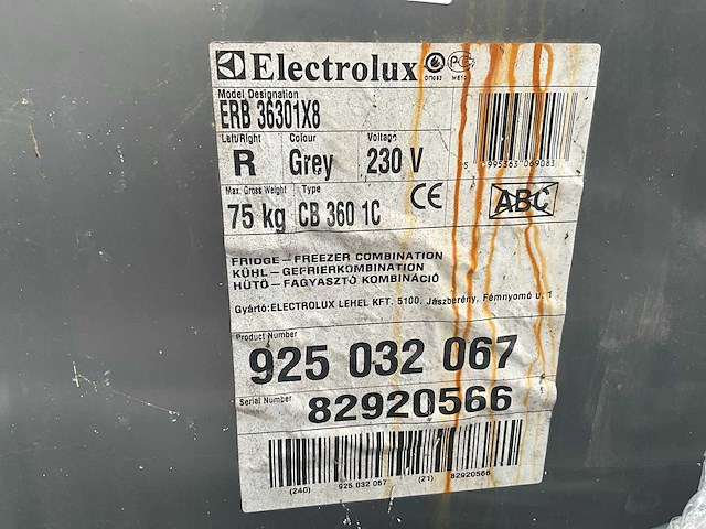 Electrolux - koel-vriescombinatie - erb 36301x8 - koelkast - afbeelding 2 van  3