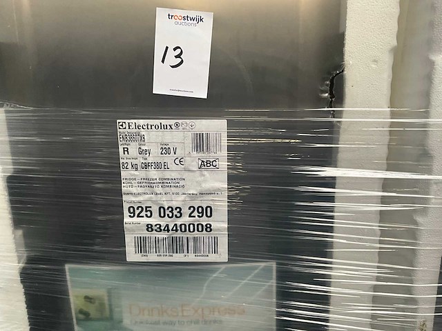 Electrolux - koelkast- en vriescombinatie - enb38607x8 - koelkast - afbeelding 3 van  5
