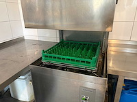 Electrolux - rvs korven vaatwasmachine met aan- en afvoertafel - afbeelding 5 van  10