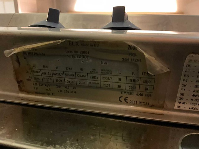 Electrolux qcf/g3 gasfornuis - afbeelding 2 van  10