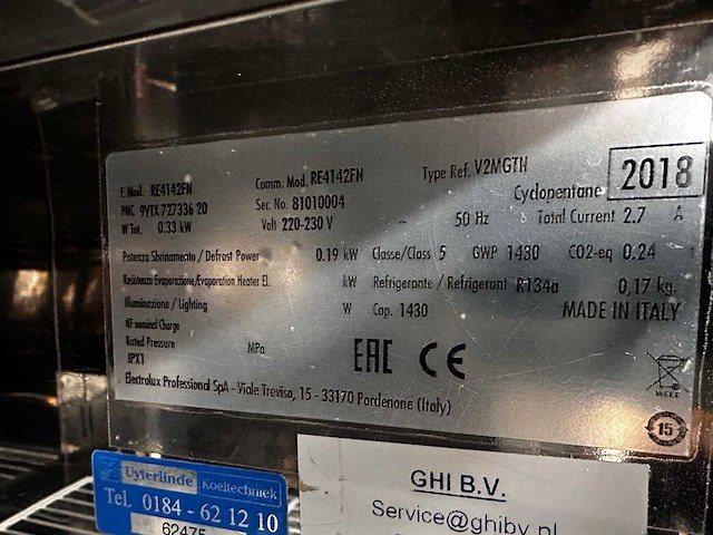 Electrolux re414fn koelkast - afbeelding 6 van  6