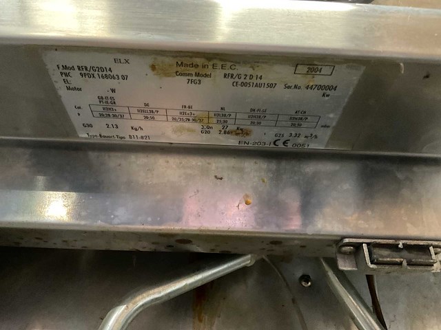 Electrolux rfr/g2d14 gasgestookte 2-pans friteuse - afbeelding 6 van  6