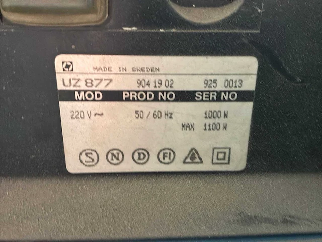 Electrolux uz 877 industriële stofzuiger - afbeelding 8 van  8