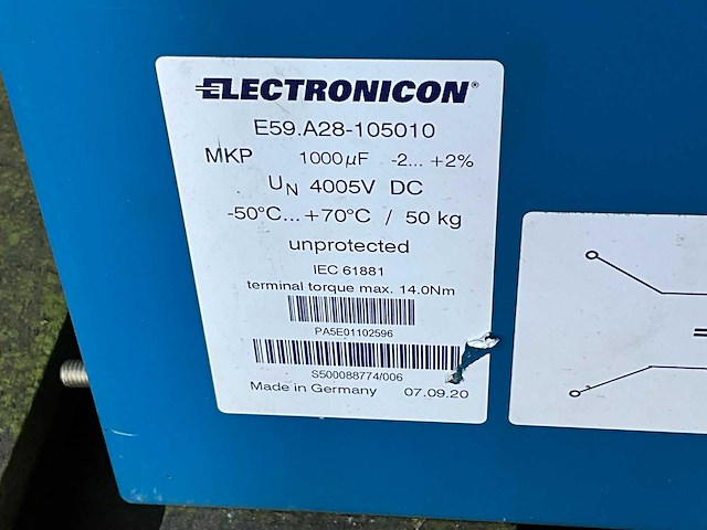 Electronicon e59.a28-105010 mkp condensator (4x) - afbeelding 5 van  5
