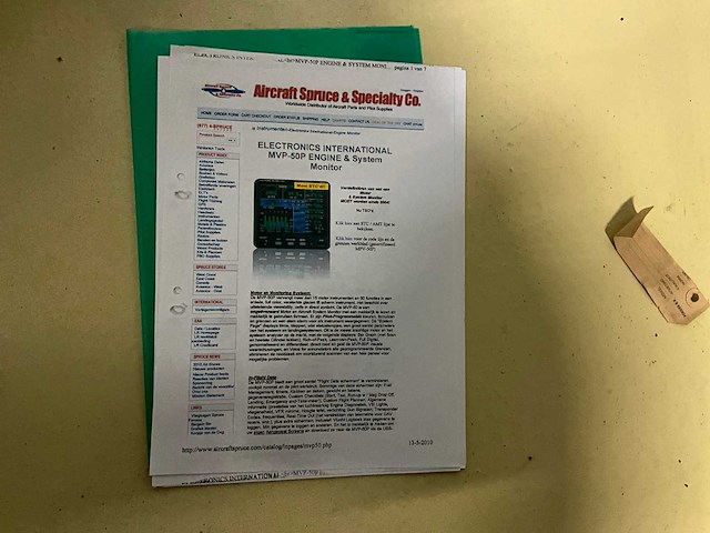 Electronics international mvp-50p motor monitorsysteem - afbeelding 5 van  5