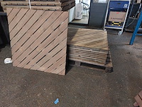 Elegantwood - grenen geimpregneerde vlondertegels 100x100cm diagonaal (10x) - afbeelding 1 van  1