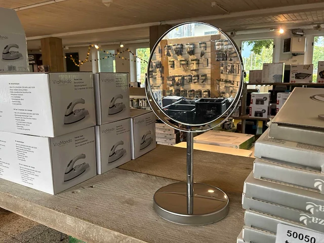 Eleganza 2 zijdig make-up spiegel (17x) - afbeelding 1 van  3