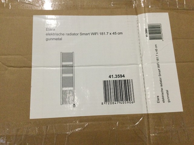 Elektr. radiator smart wifi 181,75x45 cm wb, elara 41.3594, gun metal - afbeelding 3 van  4
