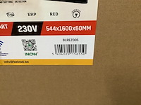 Elektr. wandradiator 160 x 54,4 cm belrad, blrez005, zwart - afbeelding 4 van  4
