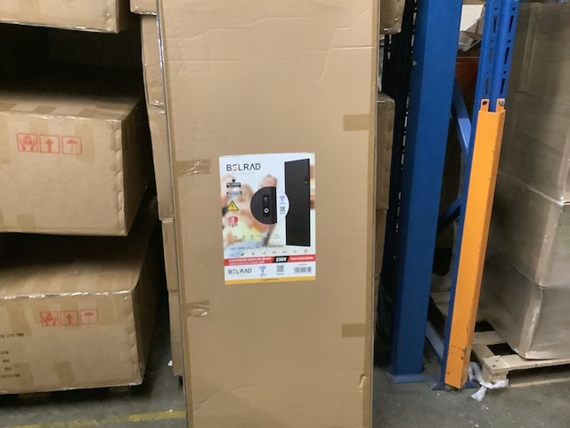 Elektr. wandradiator 160 x 54,4 cm belrad, blrez005, zwart - afbeelding 2 van  4