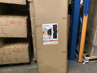 Elektr. wandradiator 160 x 54,4 cm belrad, blrez005, zwart - afbeelding 2 van  4