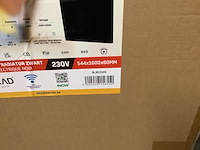Elektr. wandradiator 160 x 54,4 cm belrad, blrez005, zwart - afbeelding 4 van  4