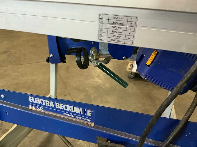 Elektra beckum metabo uk 333 tafelcirkelzaagmachine - afbeelding 2 van  6