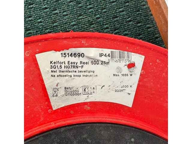 Elektrahaspel, kelfort, easy reel 600 - afbeelding 2 van  3
