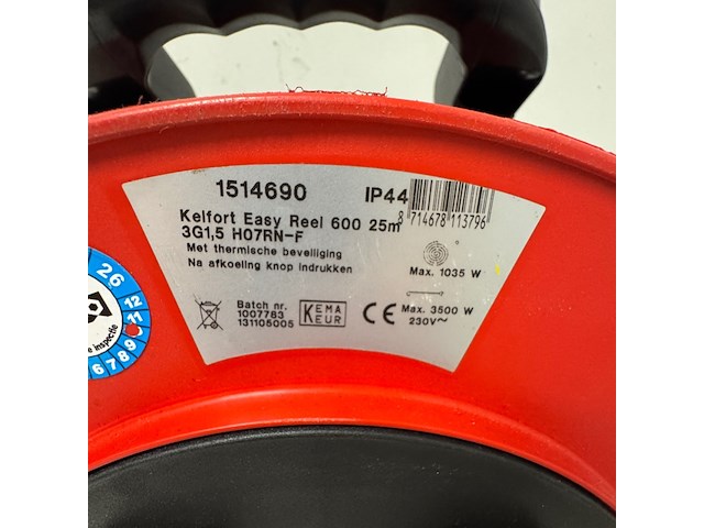 Elektrahaspel kelfort, easy reel 600 - afbeelding 2 van  3