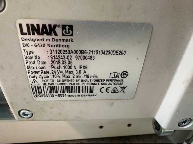 Elektrisch bediende wastafellift - afbeelding 2 van  3