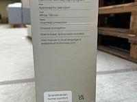 Elektrisch convector / paneelverwarming 1200w mill, wit - afbeelding 4 van  4