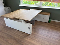 Elektrisch duo sta-zit bureau - afbeelding 1 van  4
