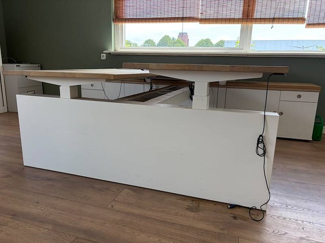 Elektrisch duo sta-zit bureau - afbeelding 2 van  4