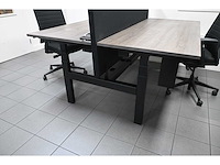 Elektrisch duo werkplek met 2 bureaustoelen (3x) - afbeelding 9 van  13