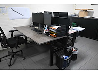 Elektrisch duo werkplek met 2 bureaustoelen (3x) - afbeelding 11 van  11