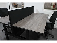 Elektrisch duo werkplek met 2 bureaustoelen (3x) - afbeelding 4 van  11