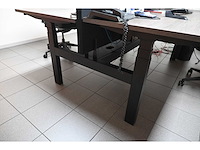 Elektrisch duo werkplek met 2 bureaustoelen - afbeelding 3 van  8